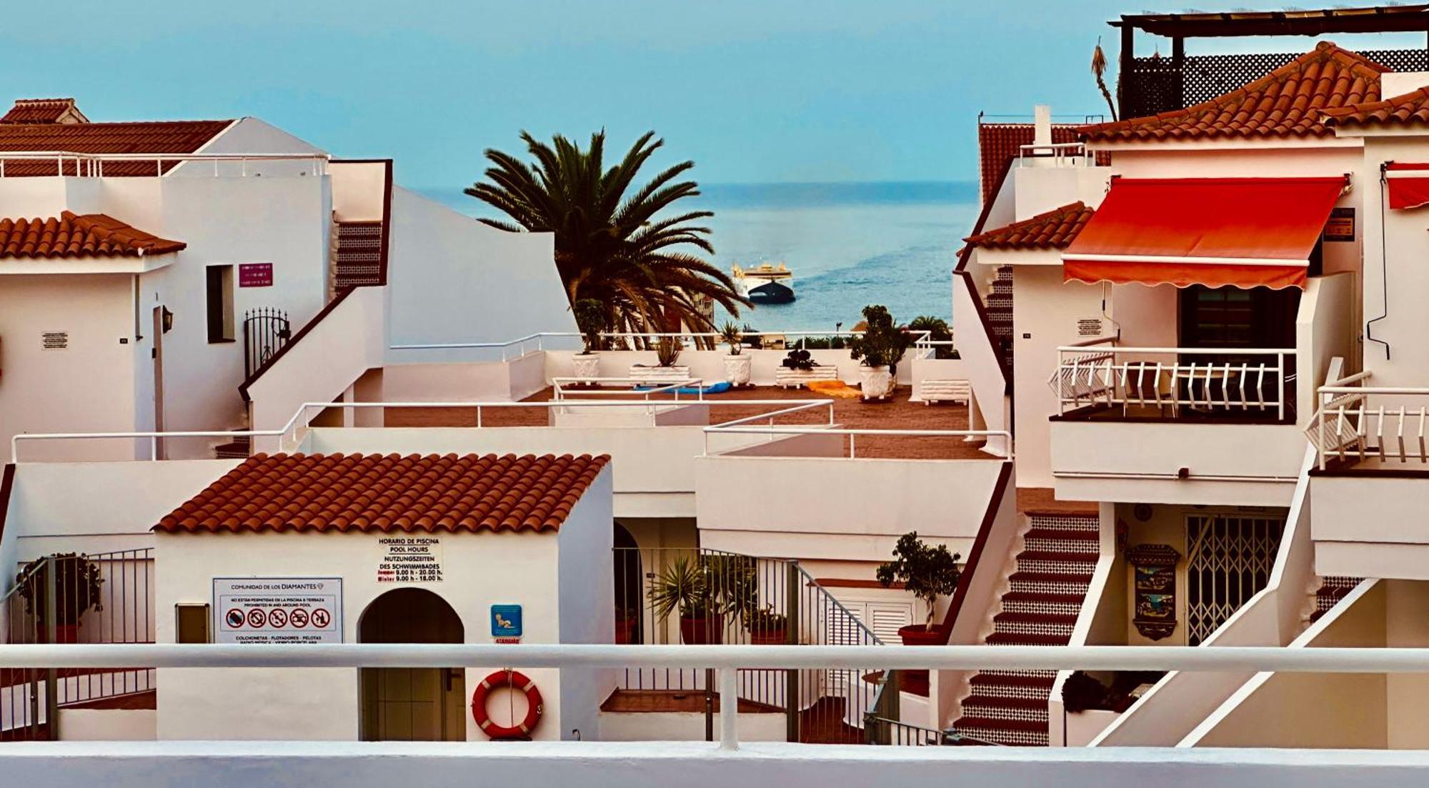 Luxury Diamond - Ocean View, Big Terraces, Air Con, Wifi Apartman Los Cristianos  Kültér fotó