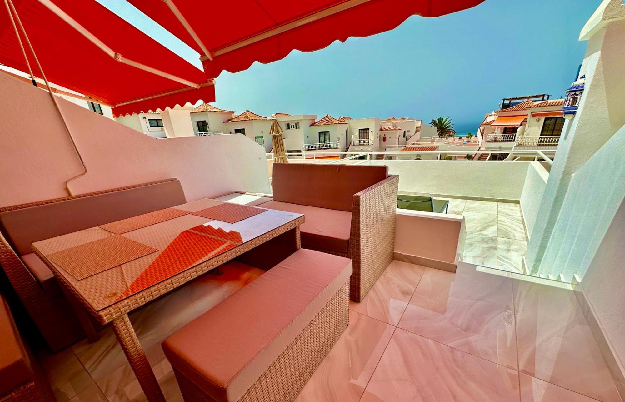 Luxury Diamond - Ocean View, Big Terraces, Air Con, Wifi Apartman Los Cristianos  Kültér fotó