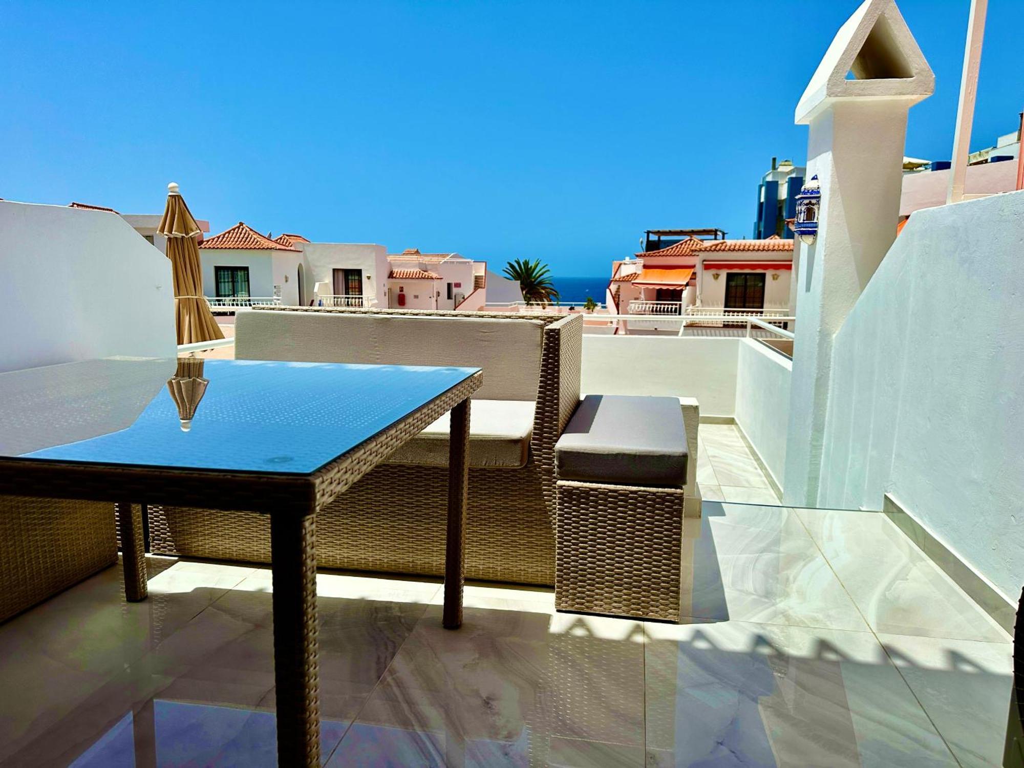 Luxury Diamond - Ocean View, Big Terraces, Air Con, Wifi Apartman Los Cristianos  Kültér fotó